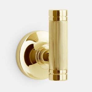 Rejuvenation Asher Single Hook Unlacquered Brass